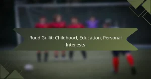 Ruud Gullit: Childhood, Education, Personal Interests